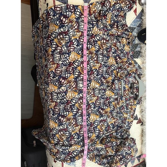 VTG Leslie Fay Haberdashery Size 22W Blouse Multicolor French Horns Mardi gras - Picture 4 of 10